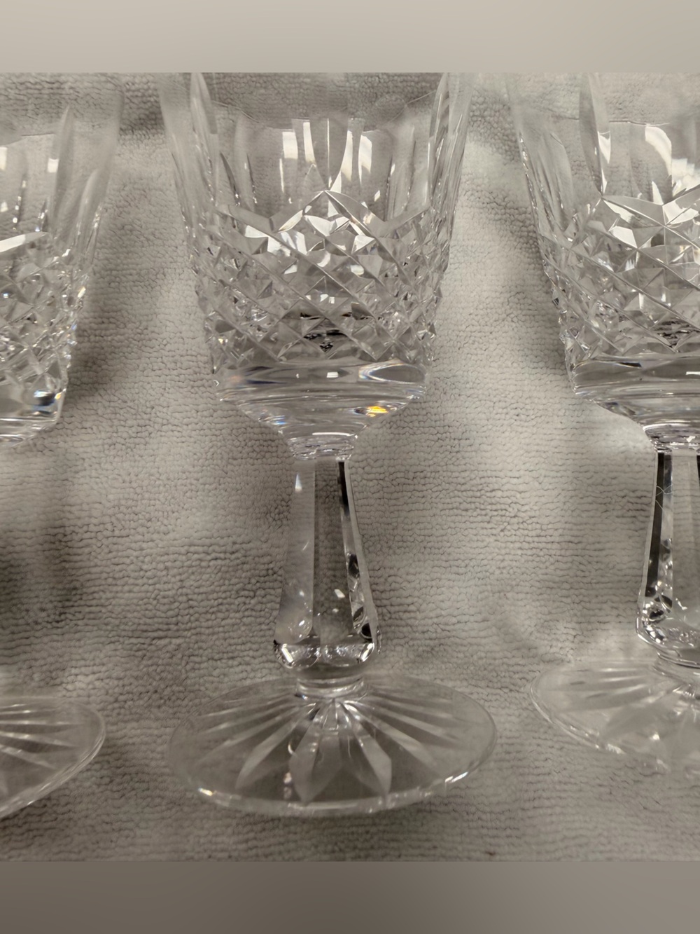 Waterford Vintage Crystal Wine Goblets Clear Crystal Stemware (Set of 4) - Picture 5 of 16